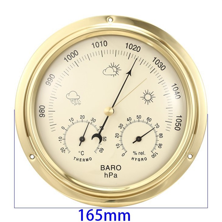 165mm Copper 3 IN 1 Weather Station Aneroid factory