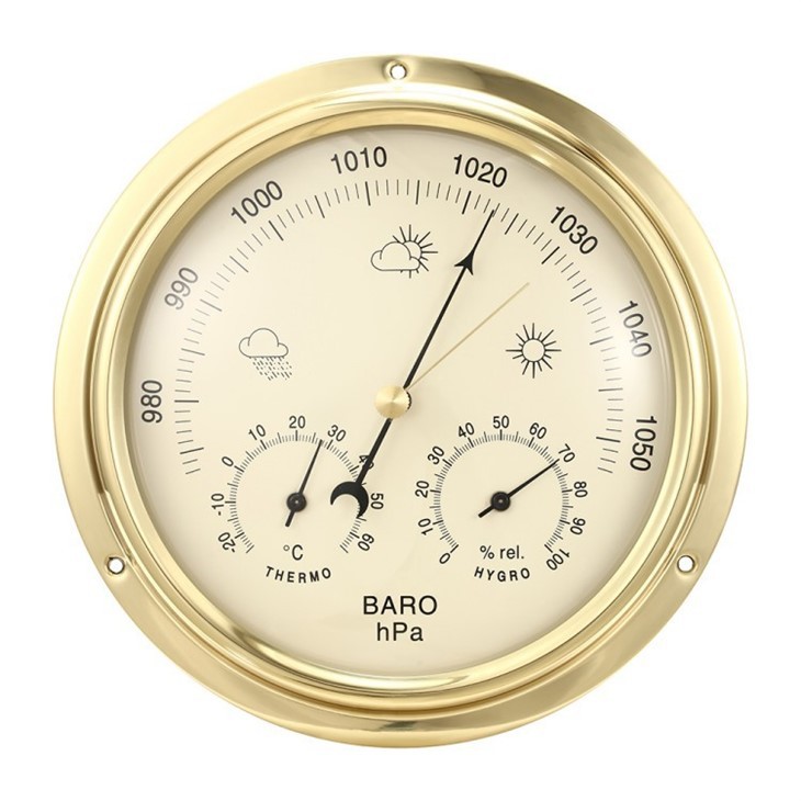 165mm Copper 3 IN 1 Weather Station Aneroid suppliers
